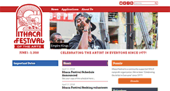 Desktop Screenshot of ithacafestival.org