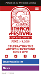 Mobile Screenshot of ithacafestival.org